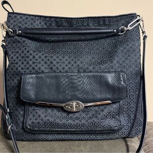 Coach Madison Art Signature Hobo Handbag/Crossbody Shoulder Bag
